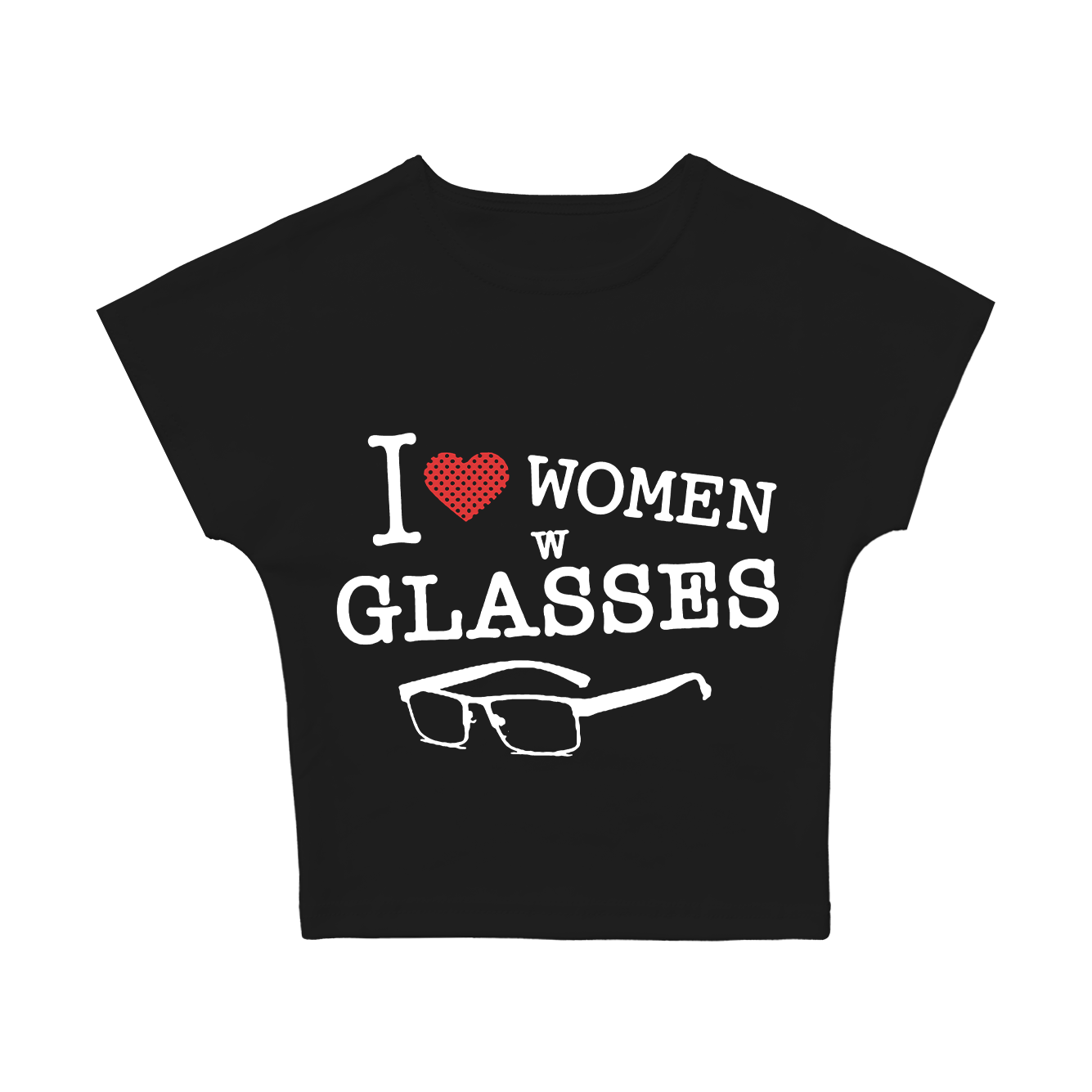 I Love Women W Glasses Baby Tee