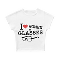 I Love Women W Glasses Baby Tee