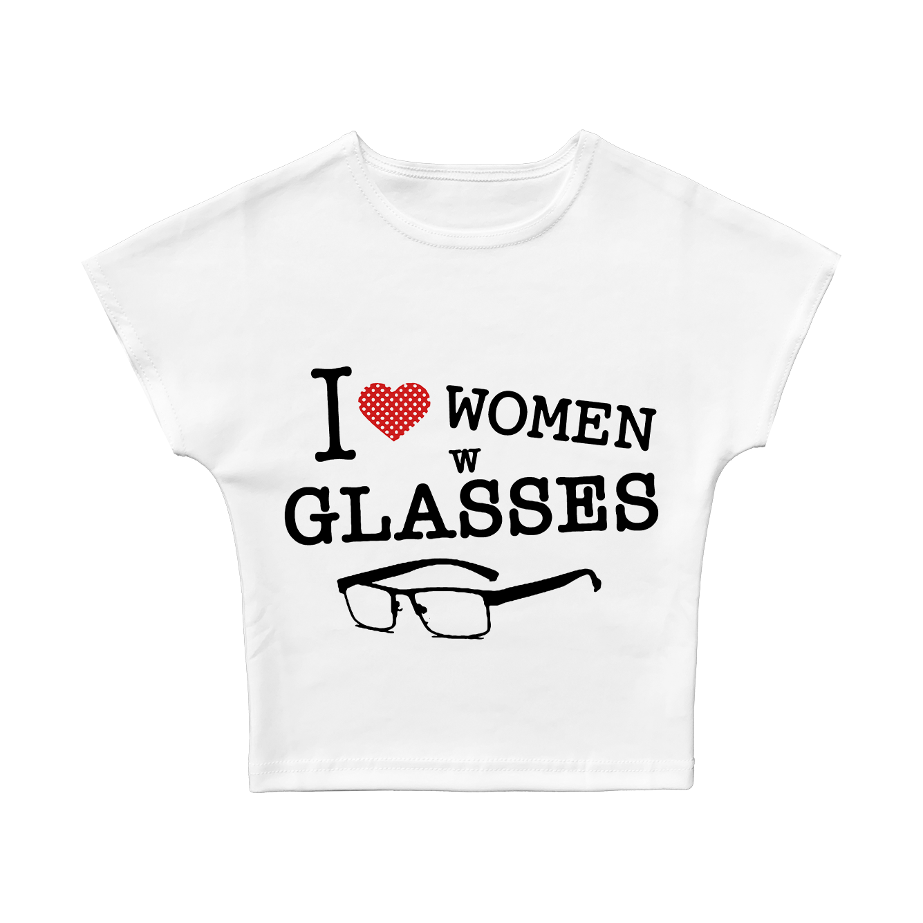I Love Women W Glasses Baby Tee