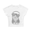 Little Music Cat Baby Tee