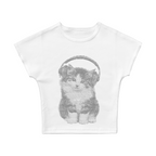 Little Music Cat Baby Tee