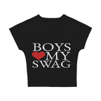 Boys Love My Swag (Serif) Baby Tee