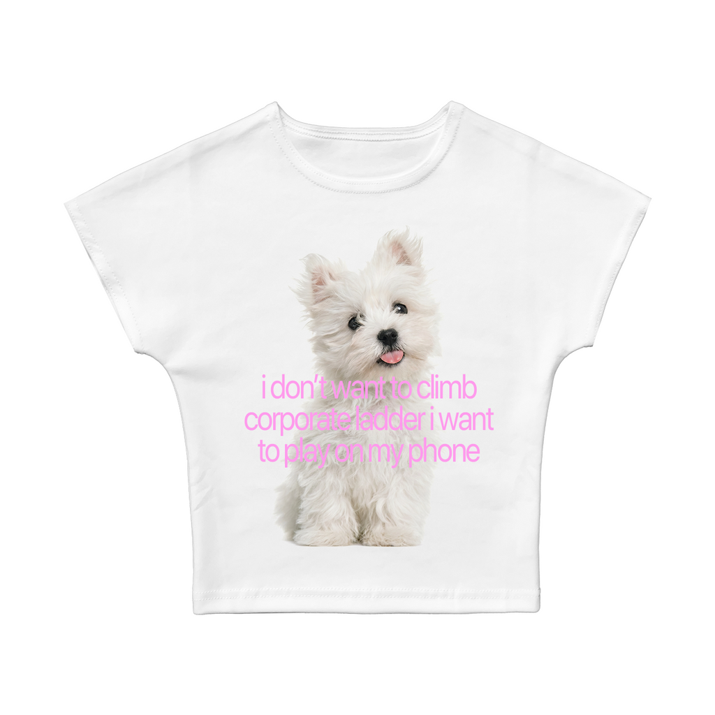I Don't Want To Climb Corporate Ladder Baby Tee