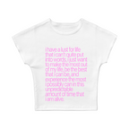 I Have A Lust For Life Baby Tee