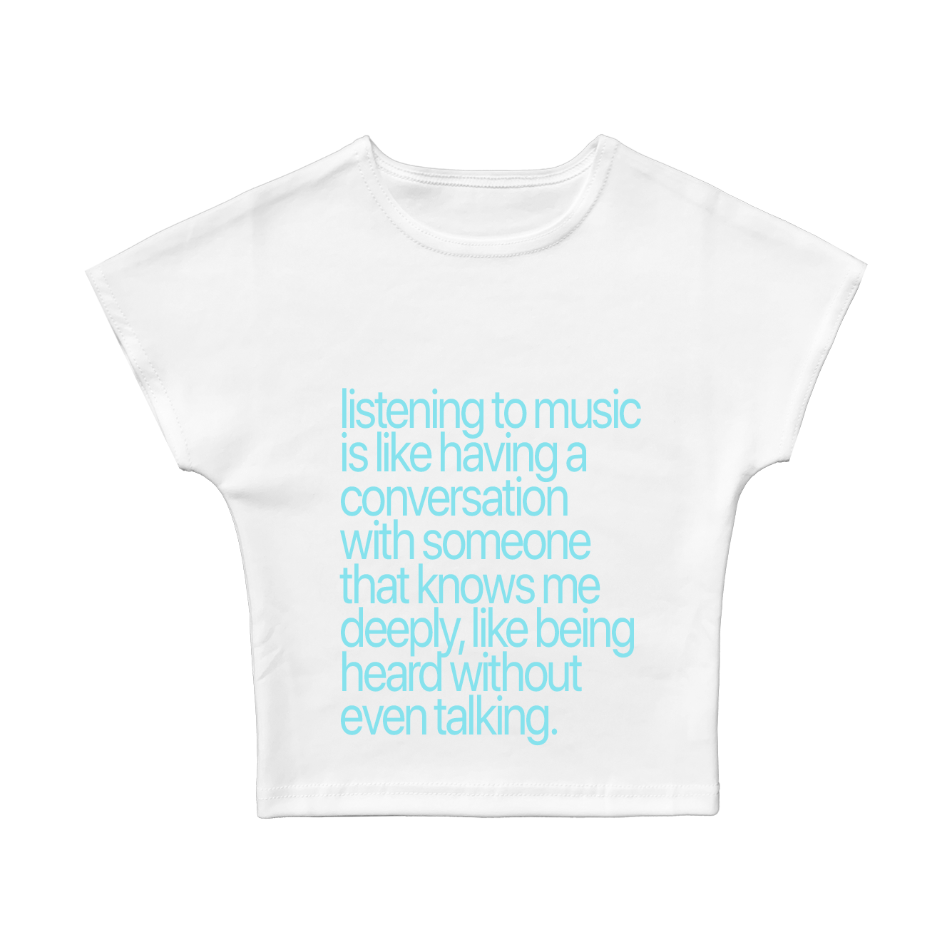 Listening To Music Is Like Having A Conversation Baby Tee
