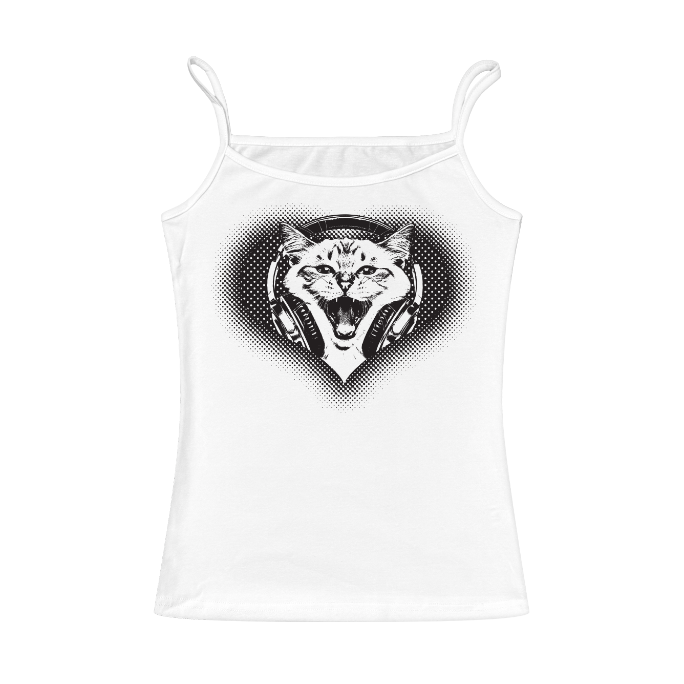 Headphone Cat Cami Top