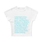 I Cried Tears Of Joy Baby Tee