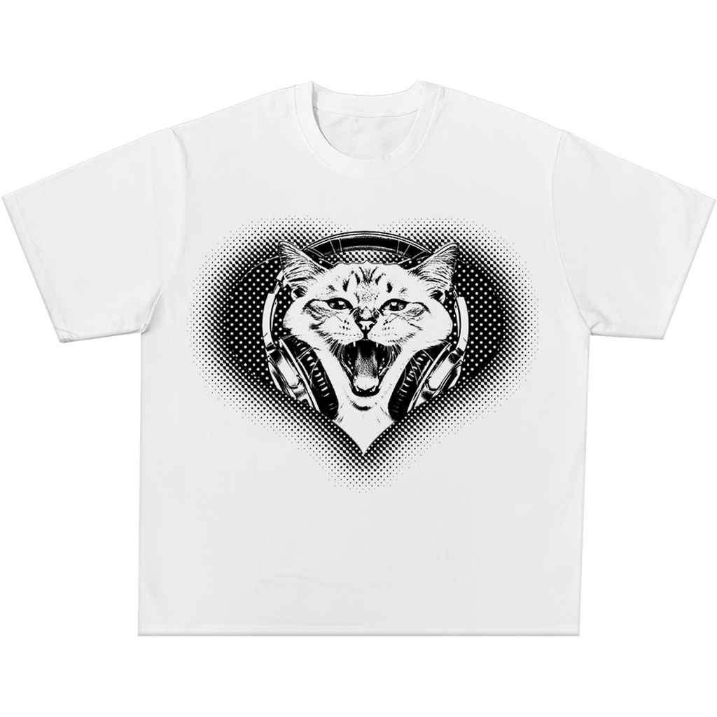 Headphone Cat Tee