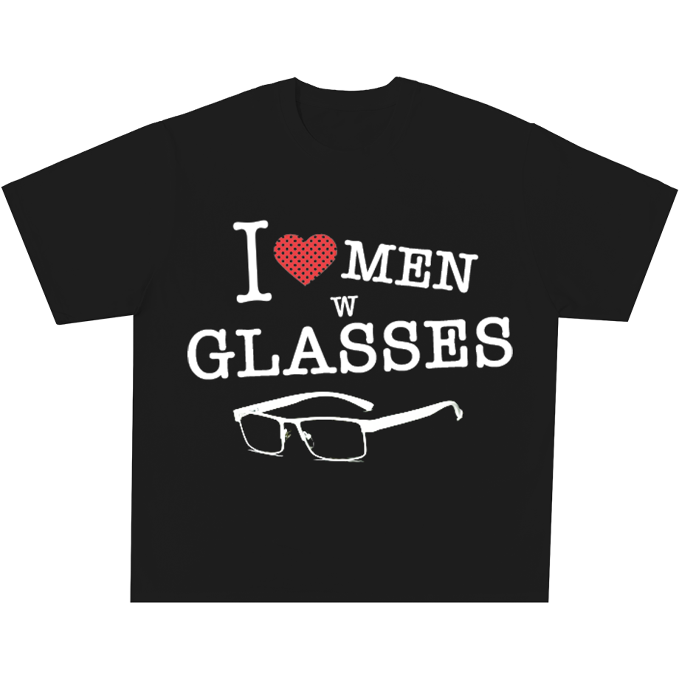 I Love Men W Glasses Tee