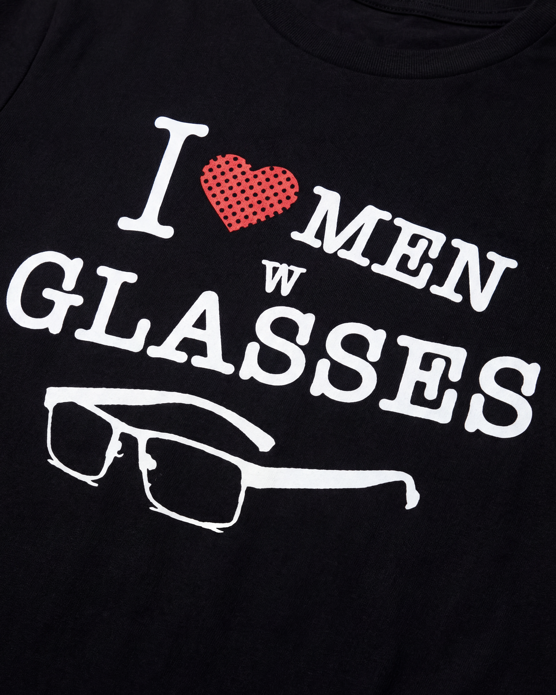 I Love Men W Glasses Girl Tee