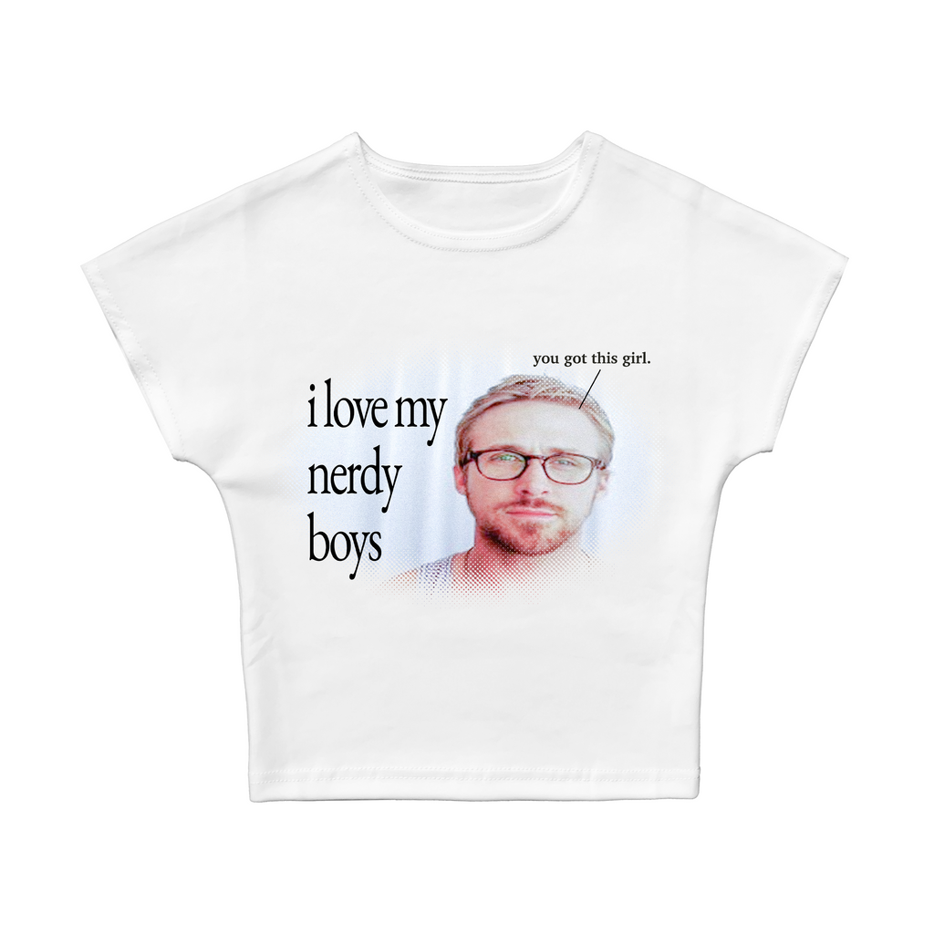 I Love My Nerdy Boys Baby Tee