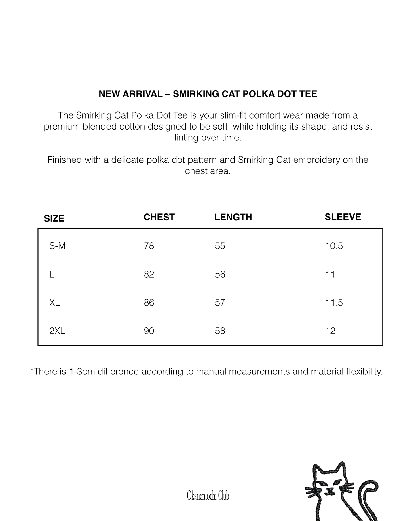 Smirking Cat Polka Dot Shirt