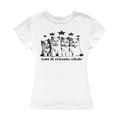 Cat & Music Club Girl Tee