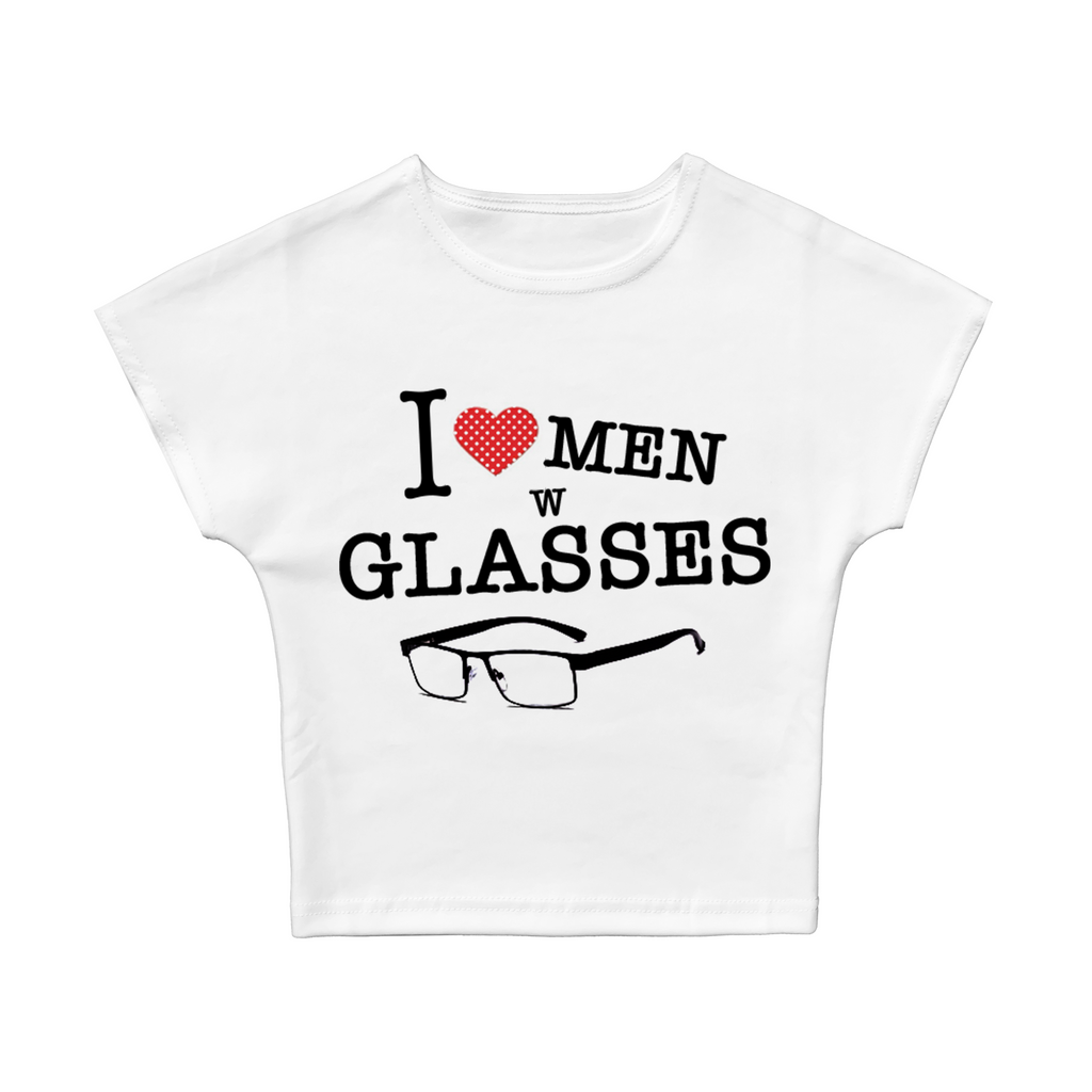 I Love Men W Glasses Baby Tee