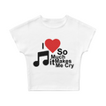 I Love Music So Much It Makes Me Cry Baby Tee (White)